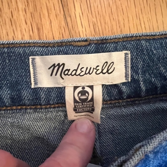 Madwell Perfect Vintage Jean Raw Hem 31 medium wash - Picture 7 of 12